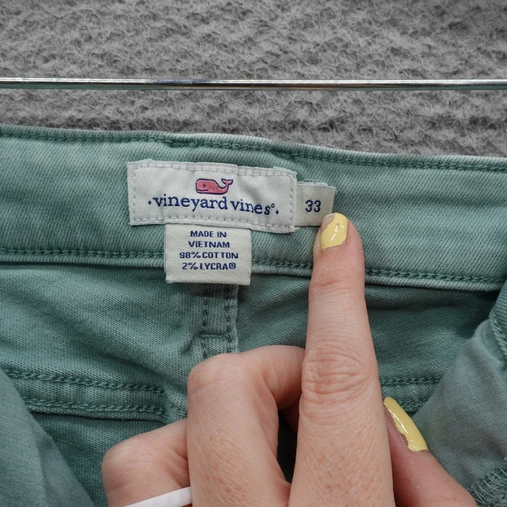 Vineyard Vines High Rise Skinny‎ Jeans 33 Green Womens Ankle Length Stretch